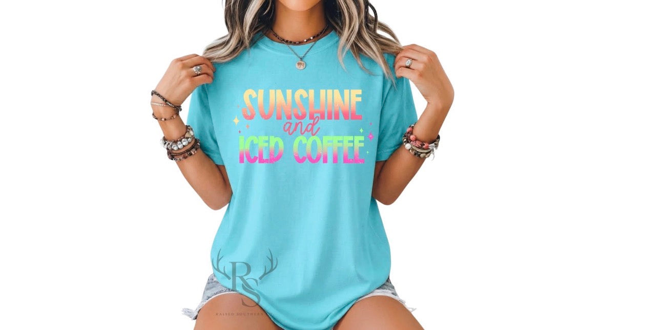 Blues sunshine and iced coffee