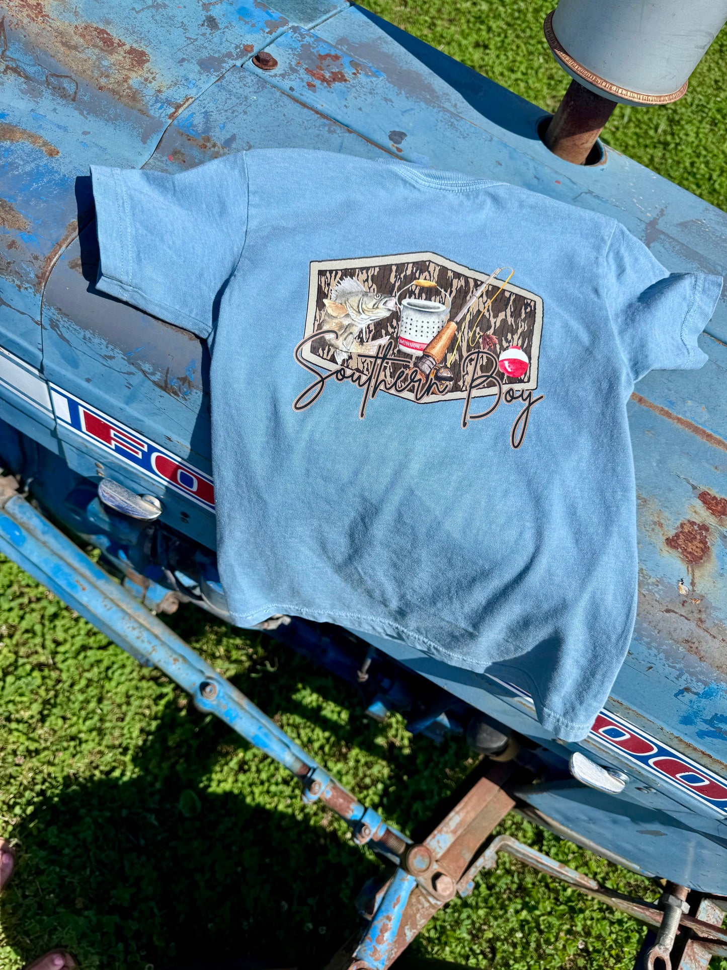 Southern Boy Blue Comfort Color Tee